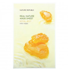Nature Republic, Real Nature Beauty Mask Sheet, Royal Jelly, 1 Sheet, 0.77 fl oz (23 ml)