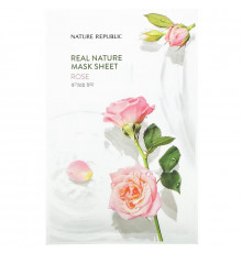 Nature Republic, Real Nature Beauty Mask Sheet, Rose, 1 Sheet, 0.77 fl oz (23 ml)