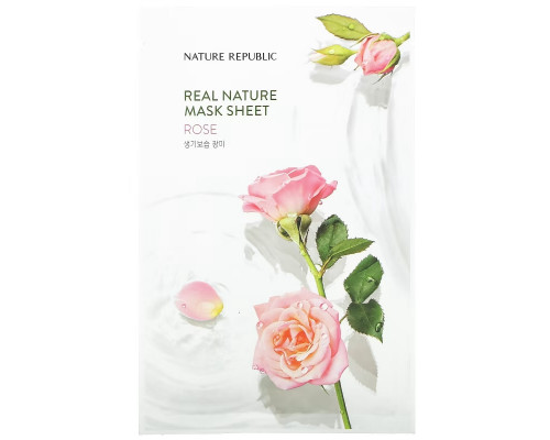 Nature Republic, Real Nature Beauty Mask Sheet, Rose, 1 Sheet, 0.77 fl oz (23 ml) Nature Republic, Real Nature Beauty Mask Sheet, Rose, 1 Sheet, 0.77 fl oz (23 ml)