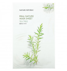 Nature Republic, Real Nature Beauty Mask Sheet, Tea Tree, 1 Sheet, 0.77 fl oz (23 ml)
