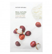 Nature Republic, Real Nature Beauty Mask Sheet, Shea Butter, 1 Sheet, 0.77 fl oz (23 ml)