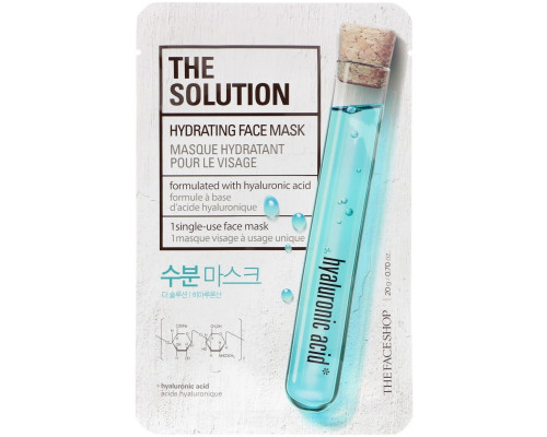 The Face Shop, Раствор, увлажняющая маска для лица, 1 одноразовая маска для лица The Face Shop, Раствор, увлажняющая маска для лица, 1 одноразовая маска для лица