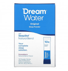 Dream Water, Порошок для сна, Сонные Ягоды, 10 Палочек, 3 г Каждый