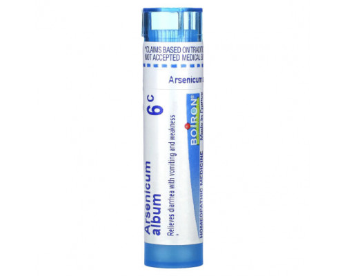 Травы и натуральные средства Boiron, Arsenicum Album, 6C, прибл. 80 гранул Травы и натуральные средства Boiron, Arsenicum Album, 6C, прибл. 80 гранул