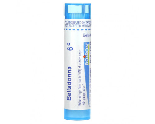 От гриппа и простуды Boiron, Belladonna, 6C, прибл. 80 гранул От гриппа и простуды Boiron, Belladonna, 6C, прибл. 80 гранул