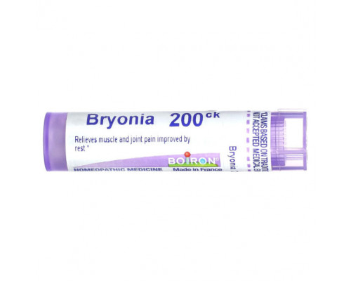Травы и натуральные средства Boiron, Бриония, 200CK, прибл. 80 гранул Травы и натуральные средства Boiron, Бриония, 200CK, прибл. 80 гранул