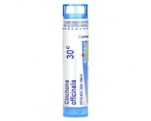 Травы и натуральные средства Boiron, Cinchona officinalis, 30C, прибл. 80 гранул Травы и натуральные средства Boiron, Cinchona officinalis, 30C, прибл. 80 гранул