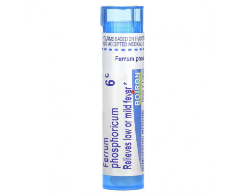 Травы и натуральные средства Boiron, Ferrum Phosphoricum, 6C, прибл. 80 гранул Травы и натуральные средства Boiron, Ferrum Phosphoricum, 6C, прибл. 80 гранул