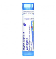 Травы и натуральные средства Boiron, Hepar Sulphuris Calcareum, 6C, прибл. 80 гранул