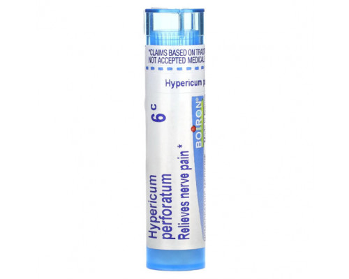 Травы и натуральные средства Boiron, Hypericum perforatum, 6C, прибл. 80 гранул Травы и натуральные средства Boiron, Hypericum perforatum, 6C, прибл. 80 гранул
