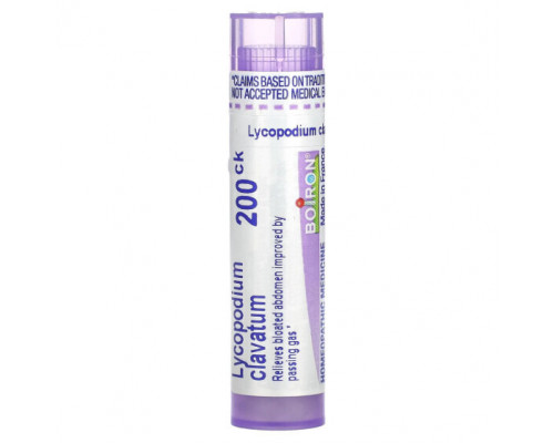 Травы и натуральные средства Boiron, Lycopodium Clavatum, 200 CK, прибл. 80 гранул