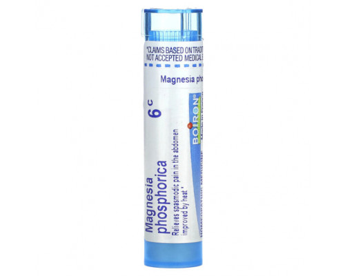 Травы и натуральные средства Boiron, Magnesia phosphorica, 6C, прибл. 80 гранул Травы и натуральные средства Boiron, Magnesia phosphorica, 6C, прибл. 80 гранул