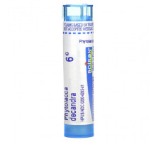 Травы и натуральные средства Boiron, Phytolacca Decandra, 6C, прибл. 80 гранул