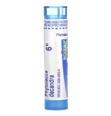 Травы и натуральные средства Boiron, Phytolacca Decandra, 6C, прибл. 80 гранул