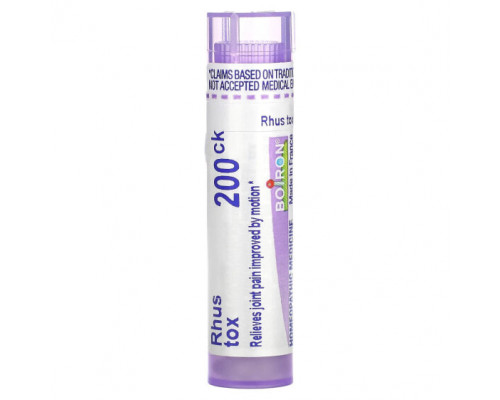 Травы и натуральные средства Boiron, Rhus Tox, 200 CK, прибл. 80 гранул Травы и натуральные средства Boiron, Rhus Tox, 200 CK, прибл. 80 гранул
