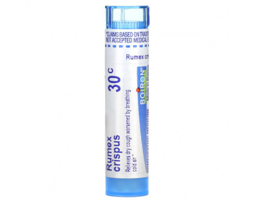 Травы и натуральные средства Boiron, Rumex Crispus, 30C, прибл. 80 гранул Травы и натуральные средства Boiron, Rumex Crispus, 30C, прибл. 80 гранул
