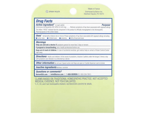 Boiron, Ambrosia, Ragweed Allergy Relief, Meltaway Pellets, 3 Tubes, 80 Pellets Each Boiron, Ambrosia, Ragweed Allergy Relief, Meltaway Pellets, 3 Tubes, 80 Pellets Each