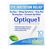 Boiron, Optique 1, снятие раздражения глаз, 10 доз, 0,013 жидкой унции каждая