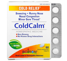 Boiron, ColdCalm, средство от простуды, 60 быстрорастворимых таблеток