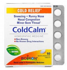 Boiron, ColdCalm, средство от простуды, 60 быстрорастворимых таблеток