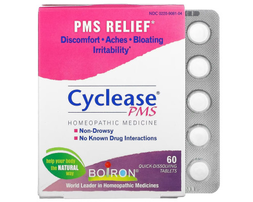 Boiron, Cyclease PMS, 60 Quick-Dissolving Tablets Boiron, Cyclease PMS, 60 Quick-Dissolving Tablets