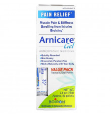 Boiron, Topical & Oral Pellets Value Pack, Arnica Gel Pain Relief, Approx. 80 Pellets, 2.6 oz (75 g)