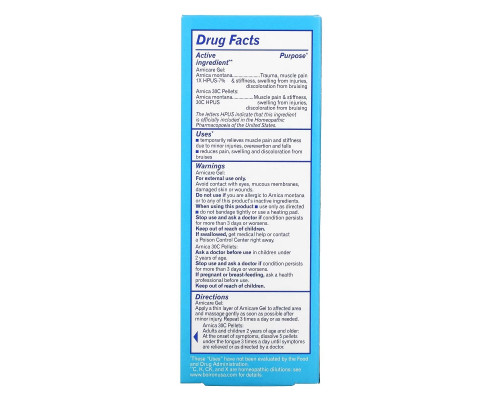 Boiron, Topical & Oral Pellets Value Pack, Arnica Gel Pain Relief, Approx. 80 Pellets, 2.6 oz (75 g) Boiron, Topical & Oral Pellets Value Pack, Arnica Gel Pain Relief, Approx. 80 Pellets, 2.6 oz (75 g)
