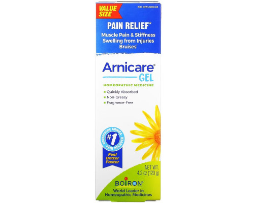 Boiron, Arnicare Gel, облегчение боли, без запаха, 120 г (4,1 унции) Boiron, Arnicare Gel, облегчение боли, без запаха, 120 г (4,1 унции)