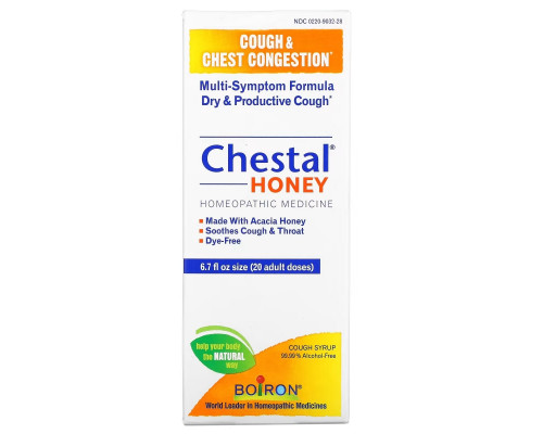 Boiron, Chestal Honey, Cough & Chest Congestion, 6.7 fl oz Boiron, Chestal Honey, Cough & Chest Congestion, 6.7 fl oz