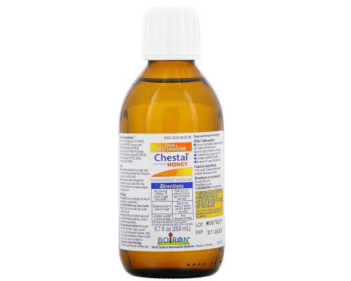 Boiron, Chestal Honey, Cough & Chest Congestion, 6.7 fl oz Boiron, Chestal Honey, Cough & Chest Congestion, 6.7 fl oz