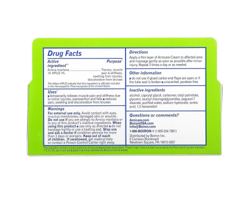 Boiron, Arnicare Cream, Pain Relief, Unscented, 2.5 oz (70 g) Boiron, Arnicare Cream, Pain Relief, Unscented, 2.5 oz (70 g)