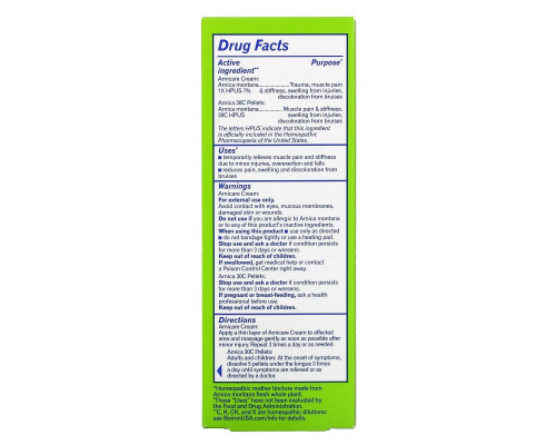 Boiron, Arnicare Cream, Pain Relief, Value Pack, 2.5 oz (70 g) and Approx. 80 Pellets Boiron, Arnicare Cream, Pain Relief, Value Pack, 2.5 oz (70 g) and Approx. 80 Pellets