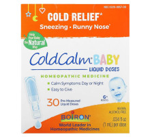 Boiron, ColdCalm, Cold Relief, 6 Months & Up, 30 Single Oral Liquid Doses, .034 fl oz Each