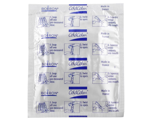 Boiron, ColdCalm, Cold Relief, 6 Months & Up, 30 Single Oral Liquid Doses, .034 fl oz Each Boiron, ColdCalm, Cold Relief, 6 Months & Up, 30 Single Oral Liquid Doses, .034 fl oz Each
