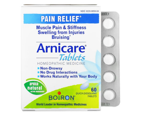 Boiron, Arnicare, Pain Relief, 60 Quick-Dissolving Tablets Boiron, Arnicare, Pain Relief, 60 Quick-Dissolving Tablets