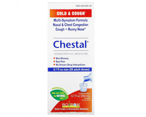 От гриппа и простуды Boiron, Chestal, от простуды и кашля, 200 мл (6,7 жидк. унции) От гриппа и простуды Boiron, Chestal, от простуды и кашля, 200 мл (6,7 жидк. унции)