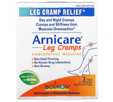 Арника Boiron, Arnicare Leg Cramps, облегчение судороги ног, 3 тюбика, 11 жевательных таблеток в тюбике