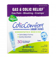 Boiron, ColicComfort, Colic & Gas Relief, 30 Doses, .034 fl oz Each