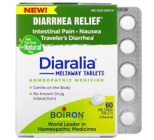 Boiron, Diaralia, Diarrhea Relief, Unflavored, 60 Meltaway Tablets