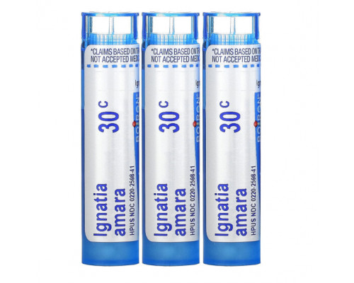 Травы и натуральные средства Ignatia Amara, Meltaway Pellets, 30C, 3 Tubes, 80 Pellets Each Травы и натуральные средства Ignatia Amara, Meltaway Pellets, 30C, 3 Tubes, 80 Pellets Each