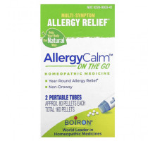 Травы и натуральные средства Boiron, AllergyCalm On The Go, 2 переносных тубуса, прибл. 80 гранул каждая