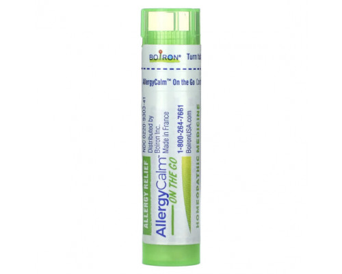 Травы и натуральные средства Boiron, AllergyCalm On The Go, 2 переносных тубуса, прибл. 80 гранул каждая Травы и натуральные средства Boiron, AllergyCalm On The Go, 2 переносных тубуса, прибл. 80 гранул каждая