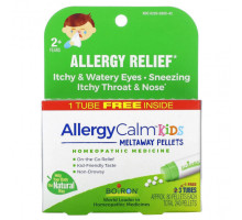 Детское здоровье Boiron, AllergyCalm Kids, для детей от 2 лет, 3 тюбика, 80 гранул в каждом