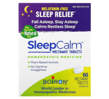 Boiron, Sleep Calm Meltaway Tablets, Unflavored , 60 Meltaway Tablets