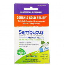 Boiron, Sambucus, Cough & Cold Relief, Meltaway Pellets, Approx. 80 Pellets
