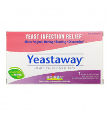 Boiron, Yeastaway, Yeast Infection Relief, 7 Vaginal Suppositories