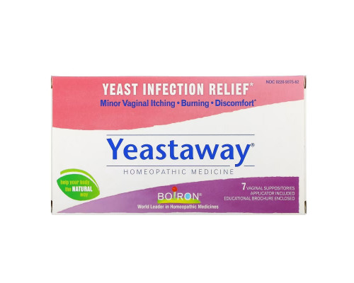 Boiron, Yeastaway, Yeast Infection Relief, 7 Vaginal Suppositories Boiron, Yeastaway, Yeast Infection Relief, 7 Vaginal Suppositories
