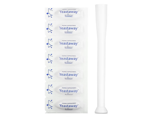 Boiron, Yeastaway, Yeast Infection Relief, 7 Vaginal Suppositories Boiron, Yeastaway, Yeast Infection Relief, 7 Vaginal Suppositories
