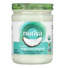 Nutiva, Organic Virgin Coconut Oil, 14 fl oz (414 ml)