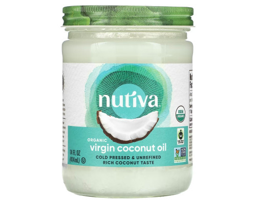 Nutiva, Organic Virgin Coconut Oil, 14 fl oz (414 ml) Nutiva, Organic Virgin Coconut Oil, 14 fl oz (414 ml)